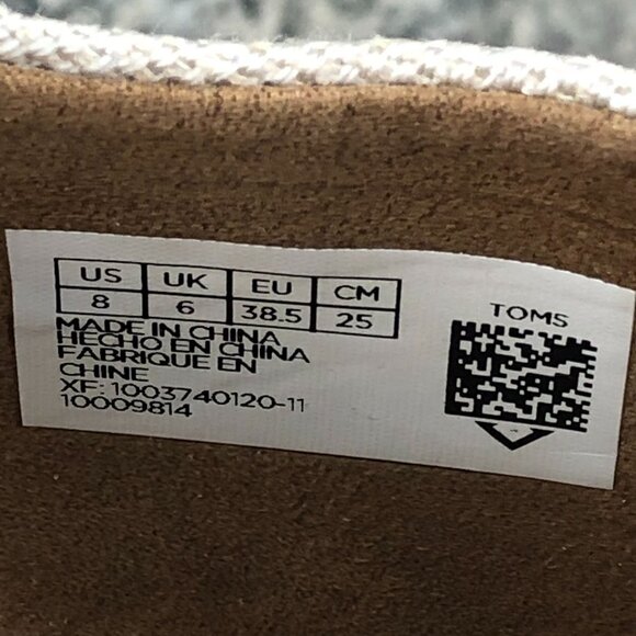 Toms Women's Size 8 Majorca Natural Cream Open Toe Cutout High Heel Sandals - Picture 14 of 15